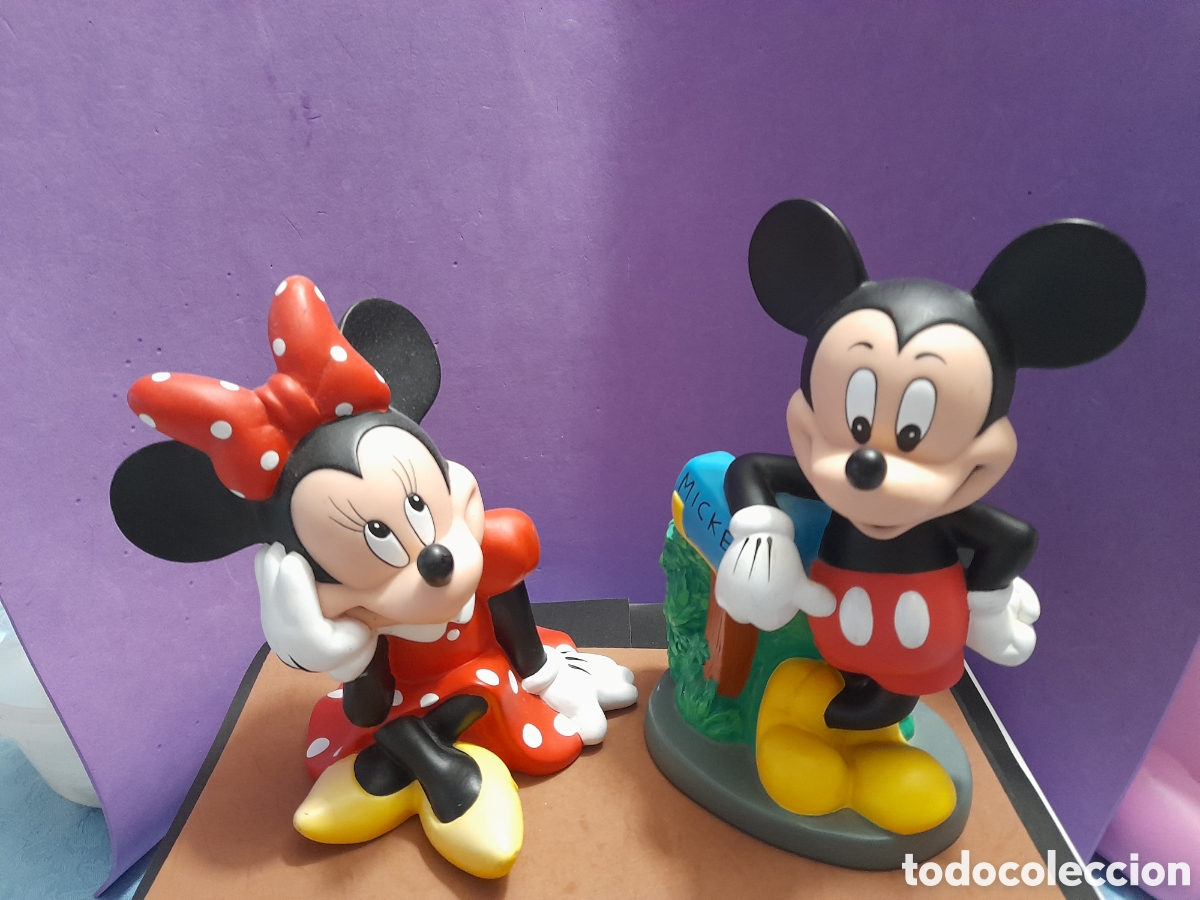 Juguetes antiguos: Disney lote de huchas, Mickey y Minnie Mouse