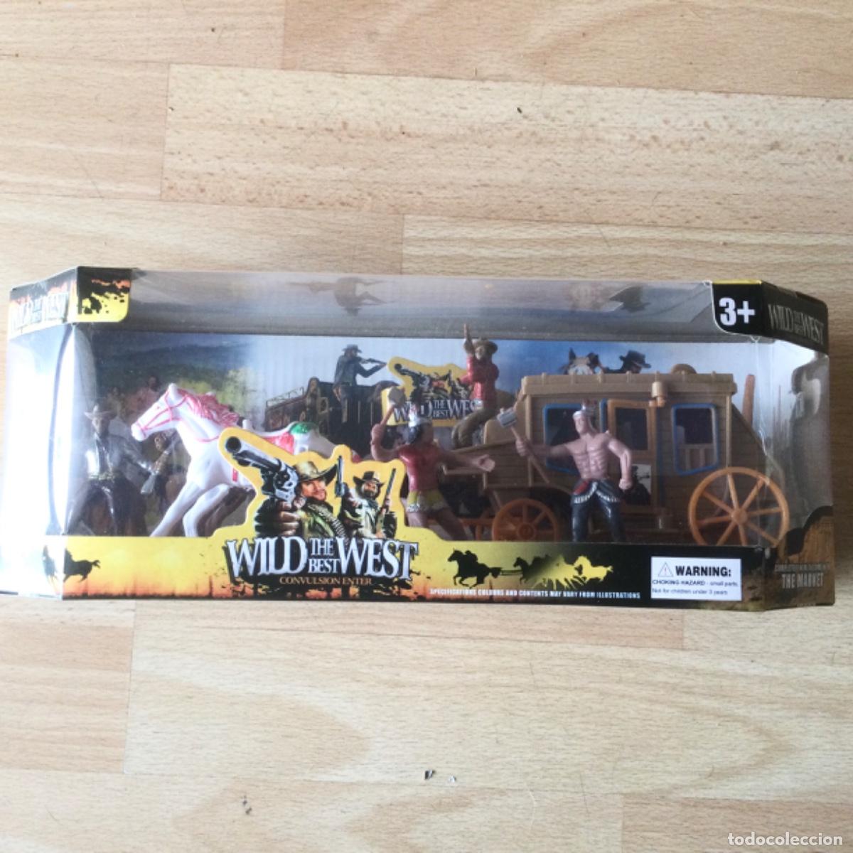 Juguetes antiguos: Diligencia del Oeste. The Wild West. NUEVA