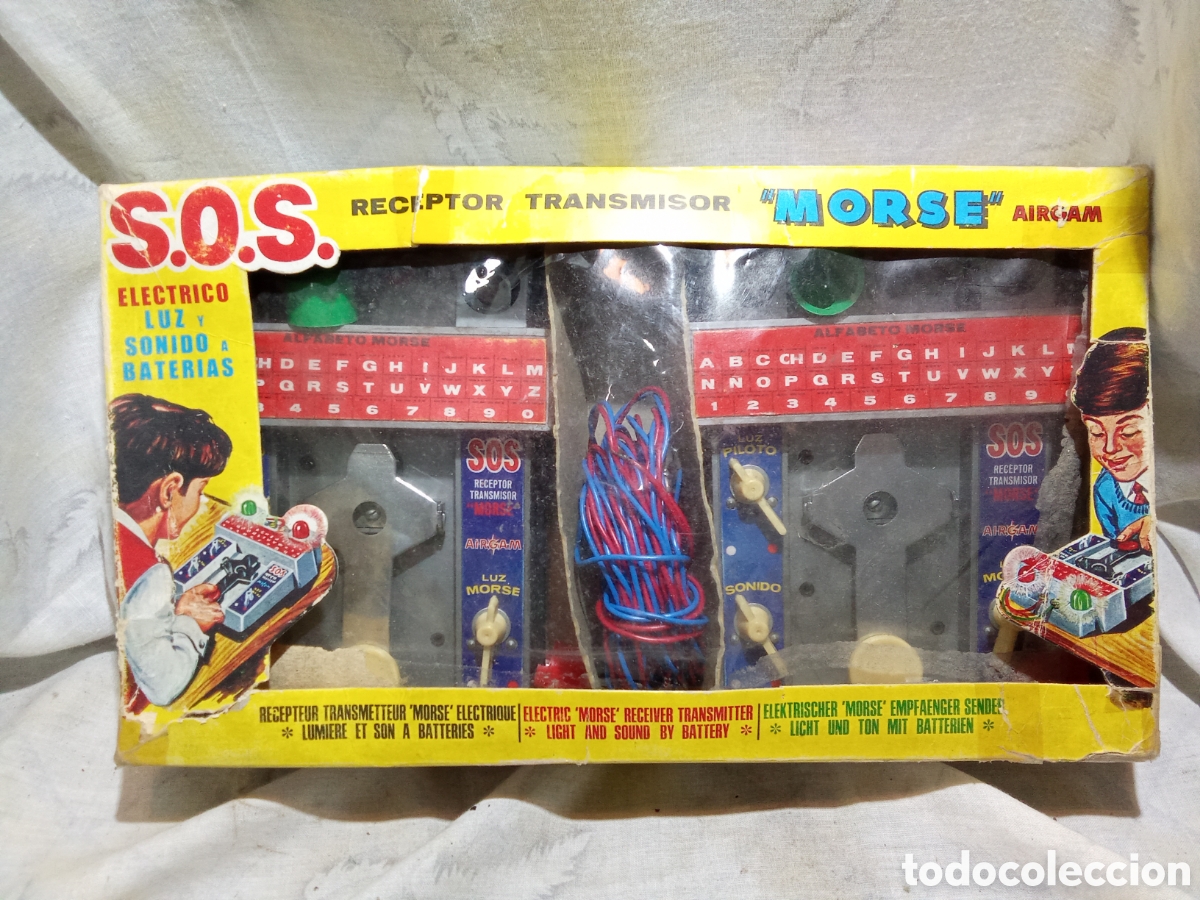 Juguetes antiguos: S.O.S MORSE DE AIRGAM EN CAJA