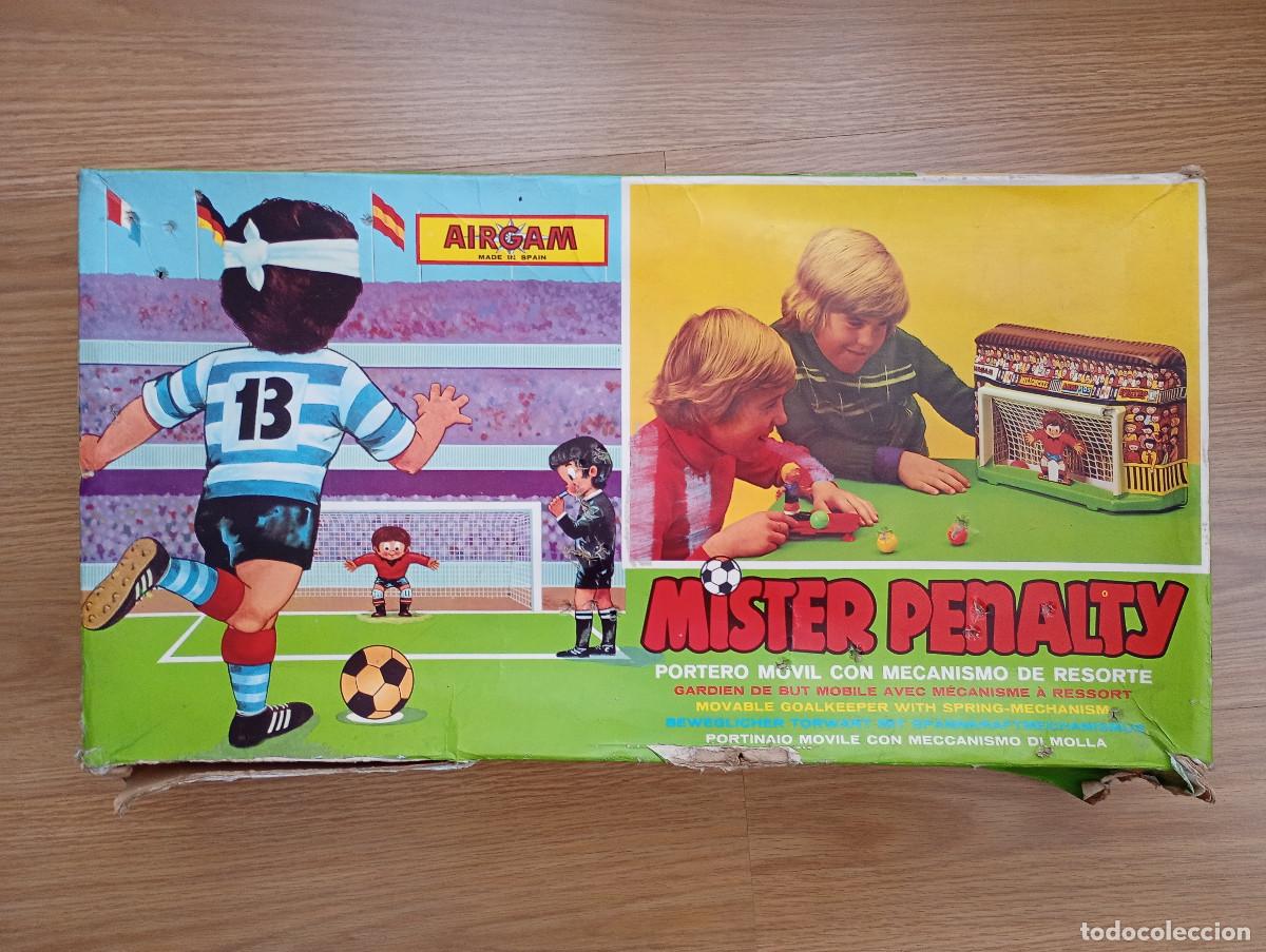 Juguetes antiguos: Juego Mister Penalty Penalti Airgam. A&ntilde;os 70-80. En caja
