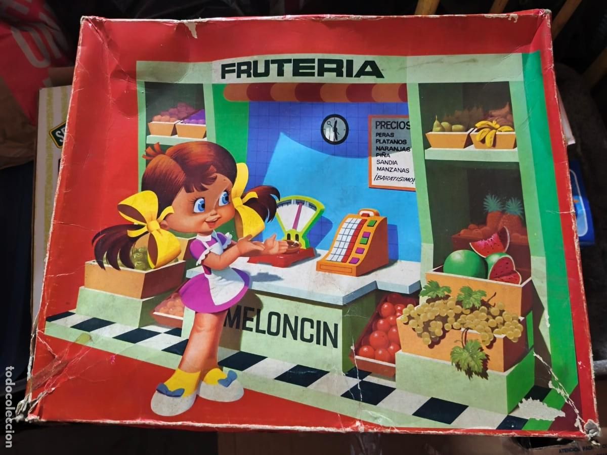 Juguetes antiguos: Fruter&iacute;a Meloncin .VIC . serie Mercavic . Ref. 705 . Gran caja original con sus accesorios . a&ntilde;os 70