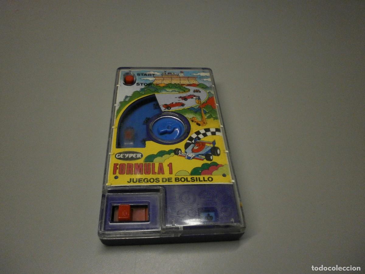 Juguetes antiguos: juegos de bolsillo geyper formula 1 funciona bien