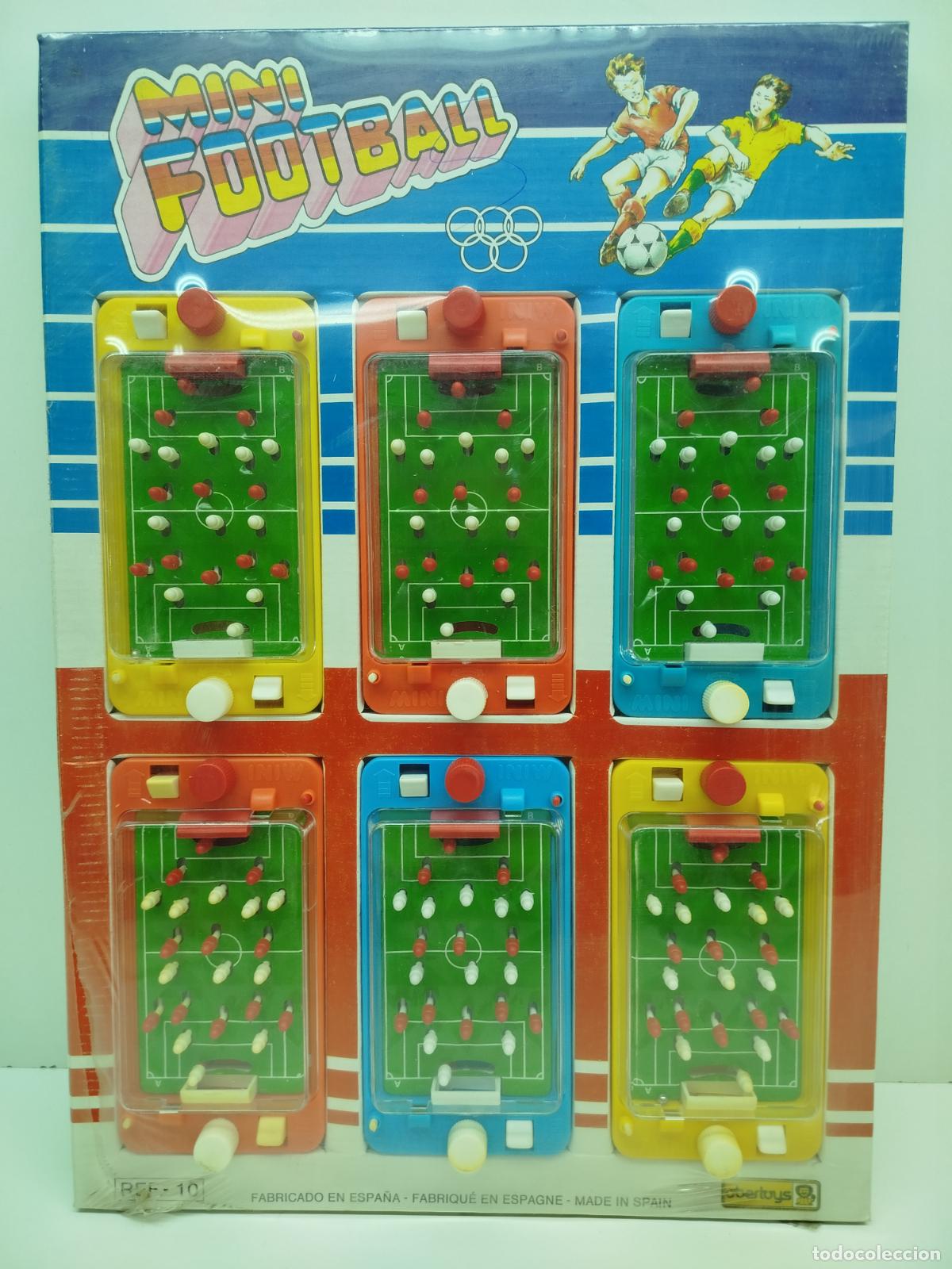 Juguetes antiguos: ANTIGUO BLISTER DE SEIS MINI OOTBALL DE OBERTOYS - A&Ntilde;OS 80 NUEVO EN SU CAJA