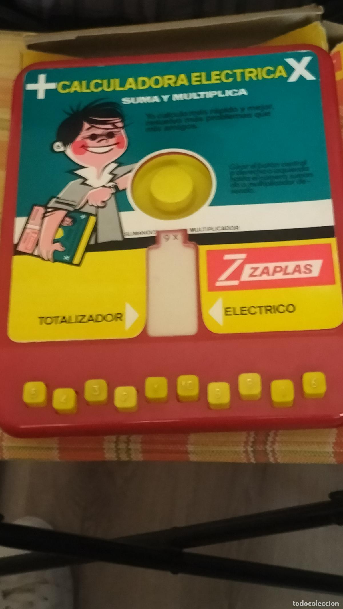Juguetes antiguos: ANTIGUA CALCULADORA ELECTRICA DE ZAPLAST