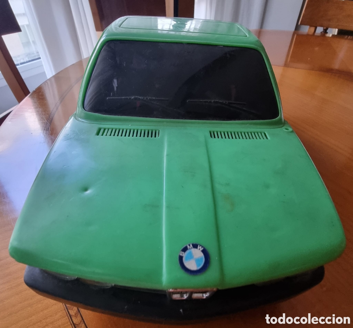Juguetes antiguos: Clim coche BMW fricci&oacute;n verde a&ntilde;os 70 original