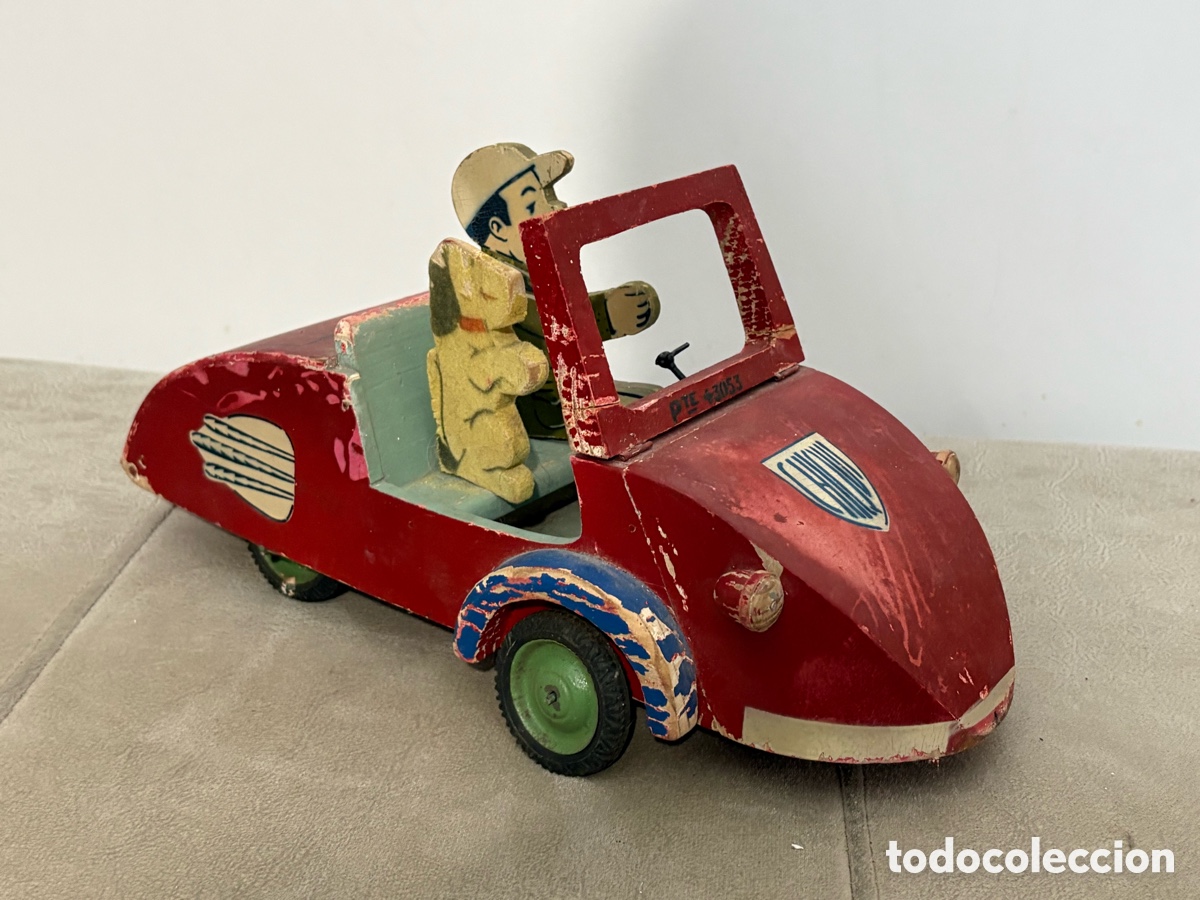 Juguetes antiguos: Biscuter Madera Denia a&ntilde;os 50