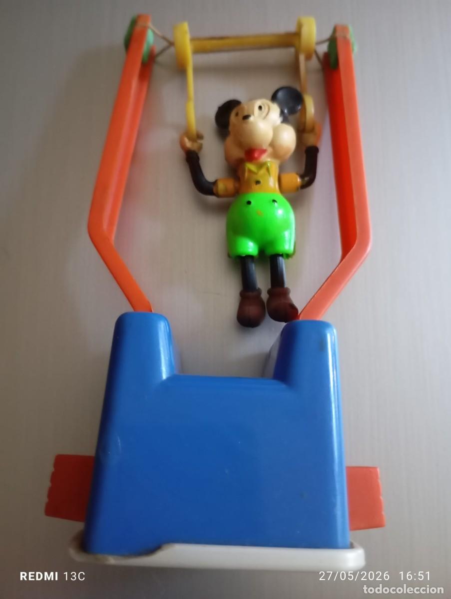 Juguetes antiguos: MICKEY MOUSE TRAPECISTA A&Ntilde;OS 70 WALT DISNEY PRODUCTIONS