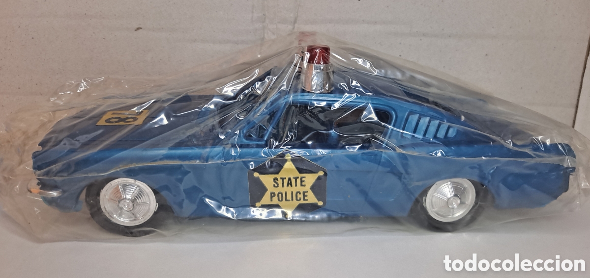 Juguetes antiguos: SHAMBERS COCHE POLIC&Iacute;A. MUSTANG. NUEVO SIN ABRIR. A&Ntilde;OS 70 - 80. SHAMBER'S. KIOSCO. REF 66. KIOSKO.