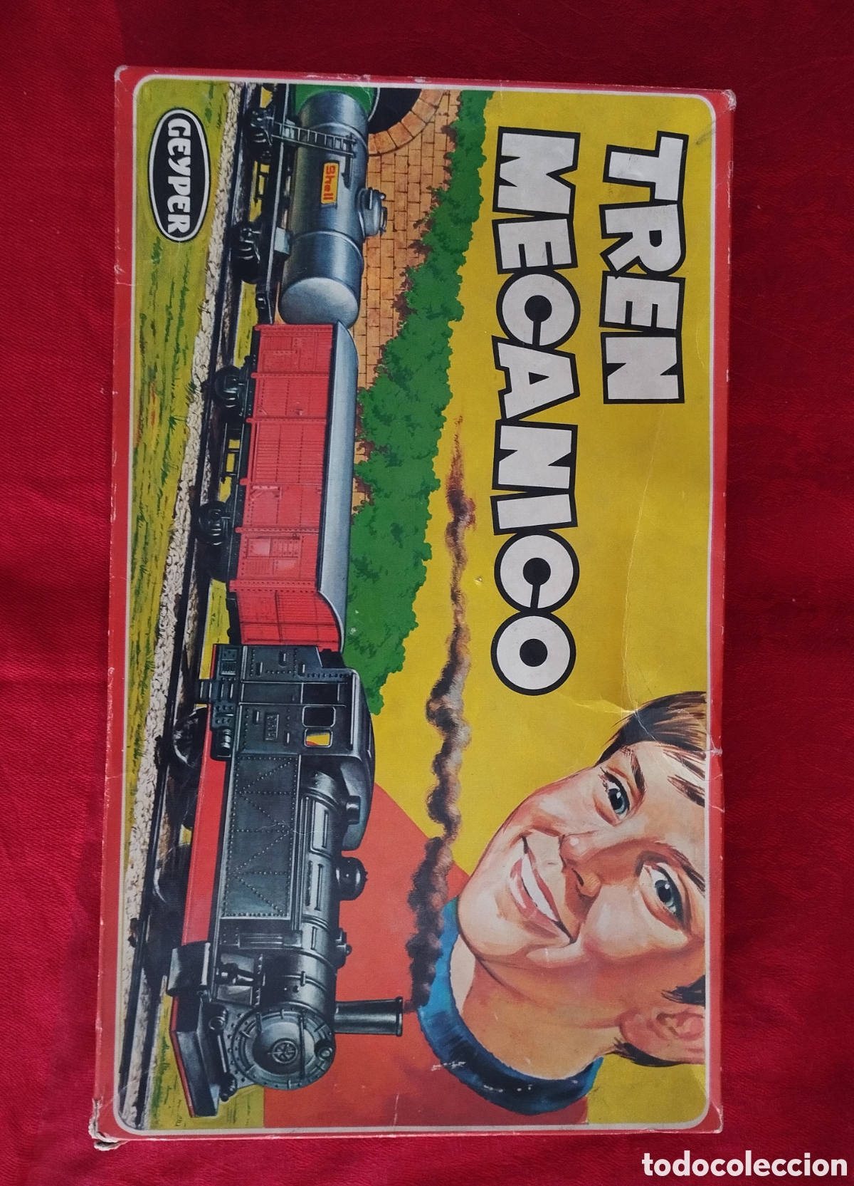 Juguetes antiguos: Dos Trenes Mec&aacute;nicos Geyper. - Foto 2