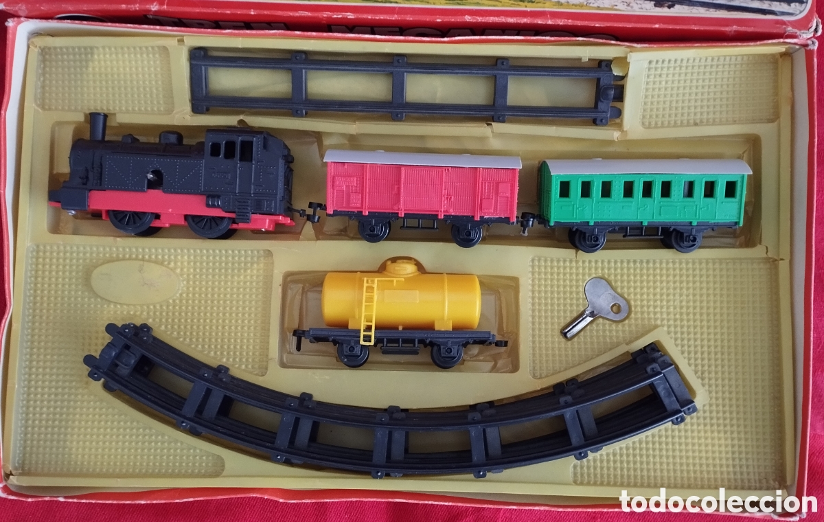 Juguetes antiguos: Dos Trenes Mec&aacute;nicos Geyper. - Foto 5