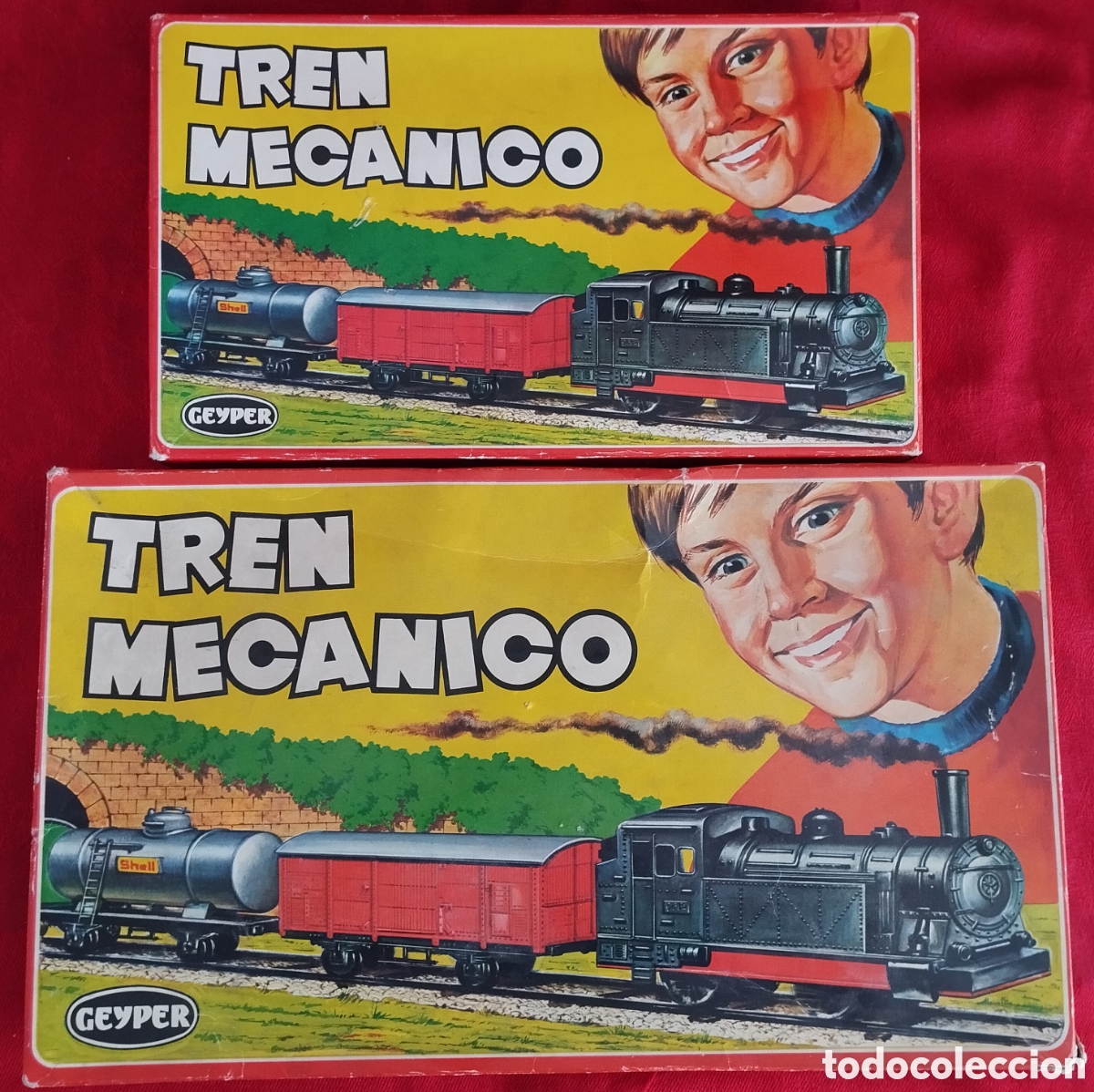 Juguetes antiguos: Dos Trenes Mec&aacute;nicos Geyper. - Foto 11