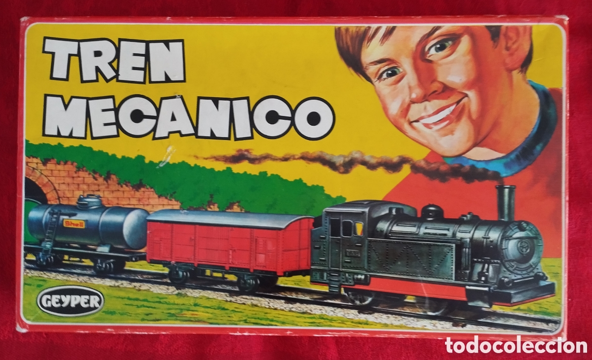 Juguetes antiguos: Dos Trenes Mec&aacute;nicos Geyper. - Foto 12