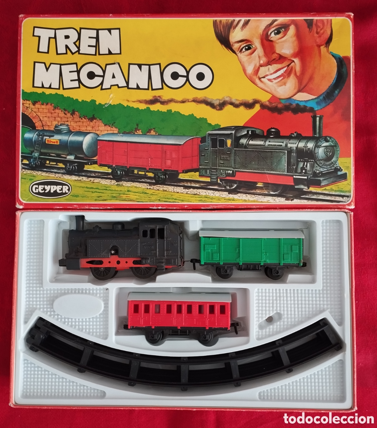 Juguetes antiguos: Dos Trenes Mec&aacute;nicos Geyper. - Foto 13