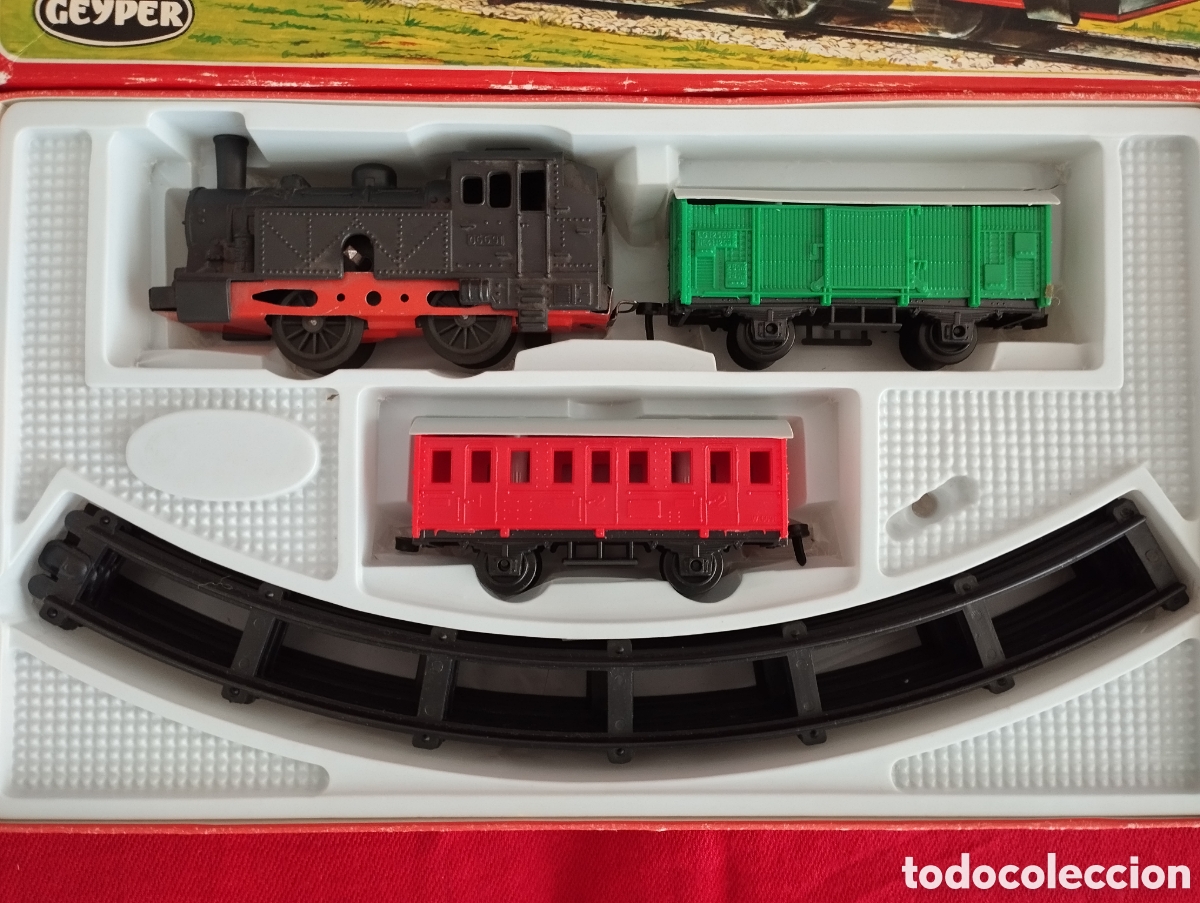 Juguetes antiguos: Dos Trenes Mec&aacute;nicos Geyper. - Foto 14