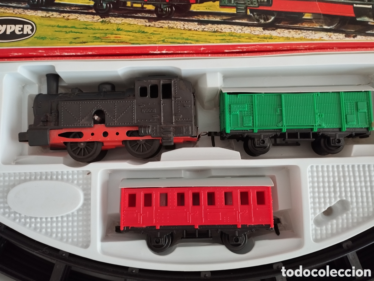 Juguetes antiguos: Dos Trenes Mec&aacute;nicos Geyper. - Foto 15