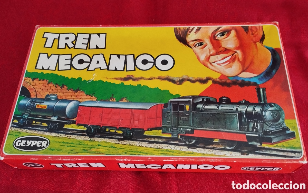 Juguetes antiguos: Dos Trenes Mec&aacute;nicos Geyper. - Foto 18