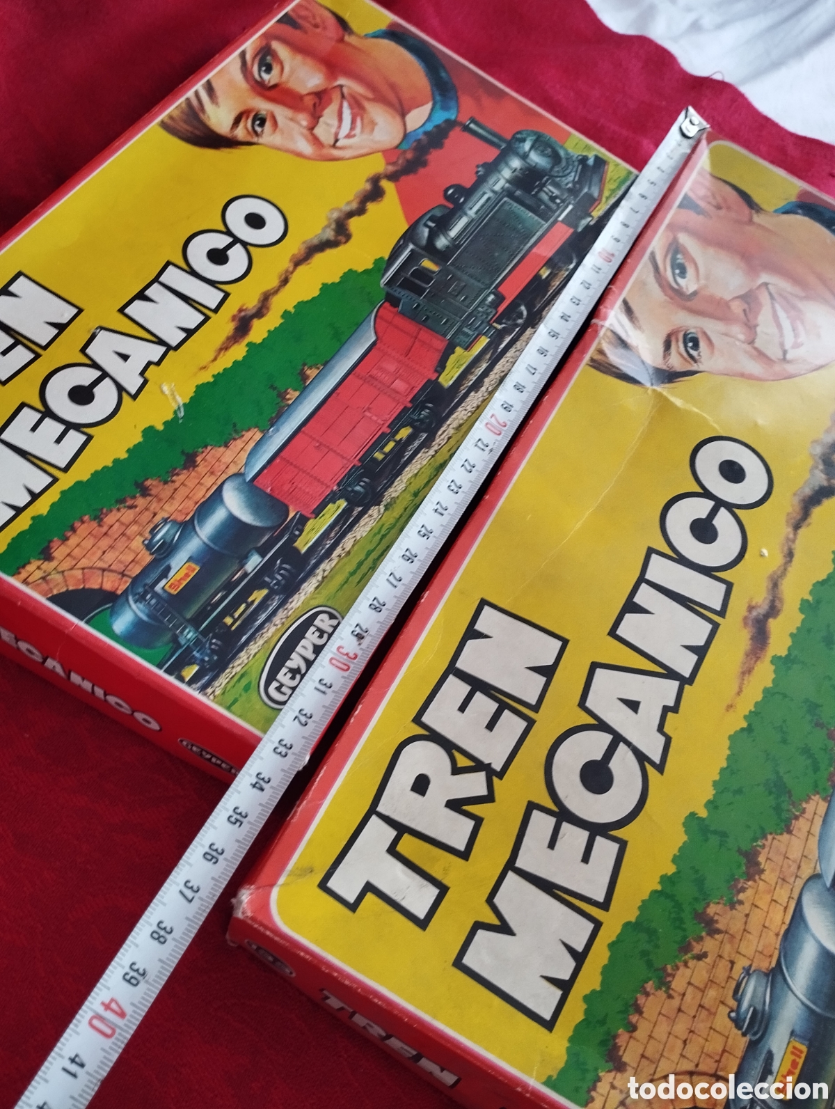 Juguetes antiguos: Dos Trenes Mec&aacute;nicos Geyper. - Foto 20