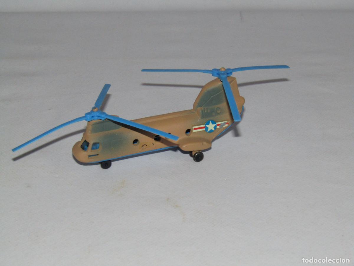 Juguetes antiguos: Antiguo Helic&oacute;ptero BOEING UH-46 de Juguetes y Miniaturas en Metal PILEN