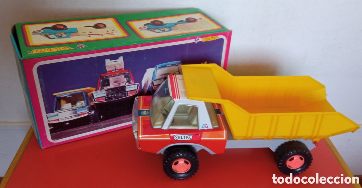 Juguetes antiguos: CAMI&Oacute;N VOLQUETE BASCULANTE SERIE CELTIC.MOLT&Oacute; 80'S.NUEVO EN CAJA.