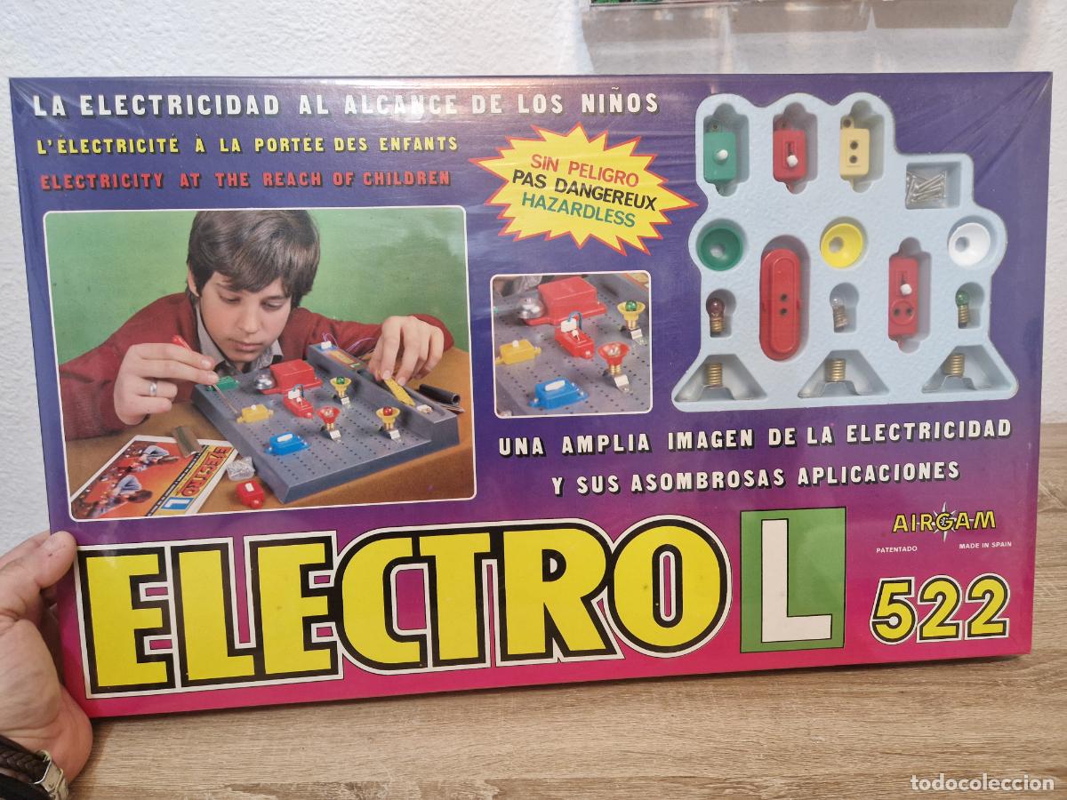 Juguetes antiguos: caja precintada antiguo juego Airgam Electro L ref 522 electricidad alcance de ni&ntilde;os