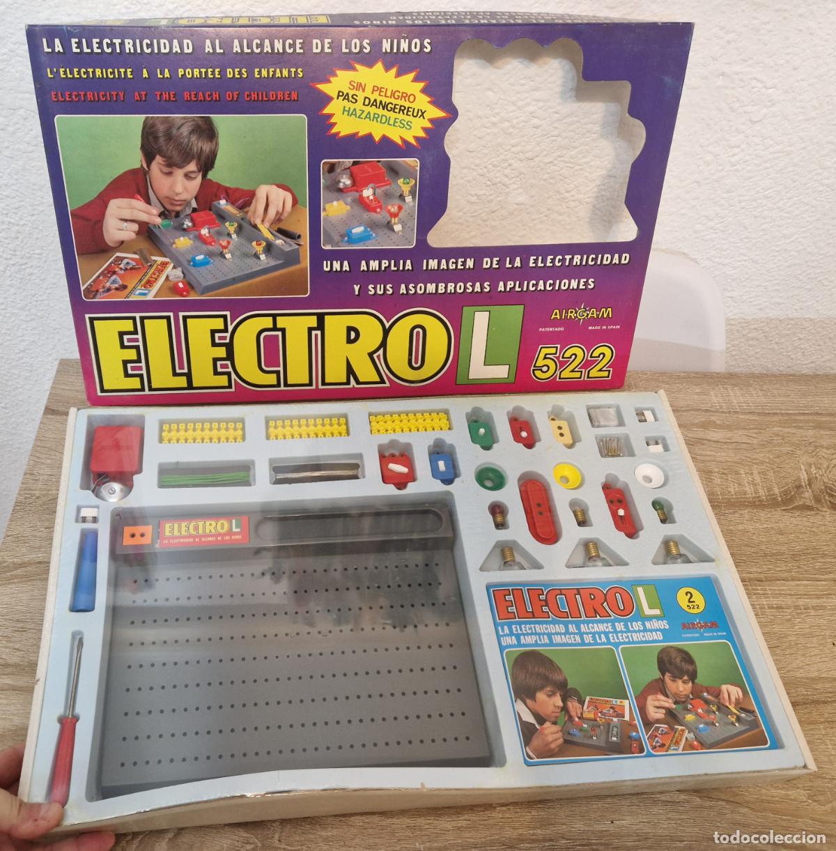 Juguetes antiguos: caja precintada antiguo juego Airgam Electro L ref 522 electricidad alcance de ni&ntilde;os juguete vintage