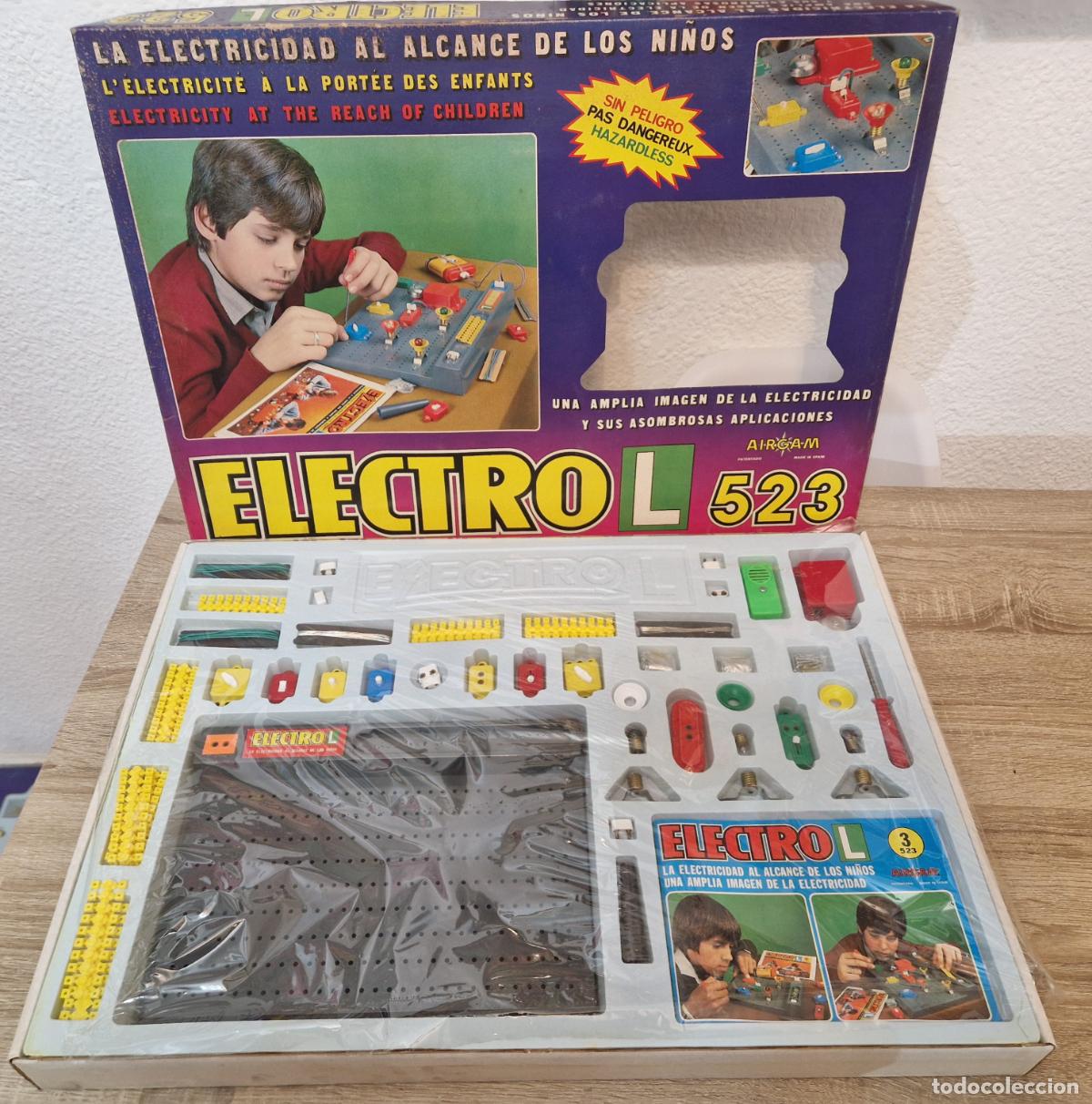 Juguetes antiguos: caja precintada antiguo juego Airgam Electro L ref 523 electricidad alcance de ni&ntilde;os juguete vintage