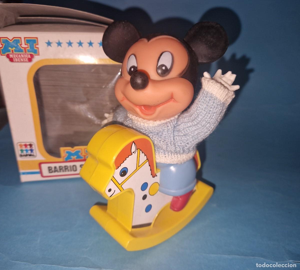 Juguetes antiguos: MICKEY CON CABALLO BALANCIN DE MECANICA IBENSE/ WALT DISNEY