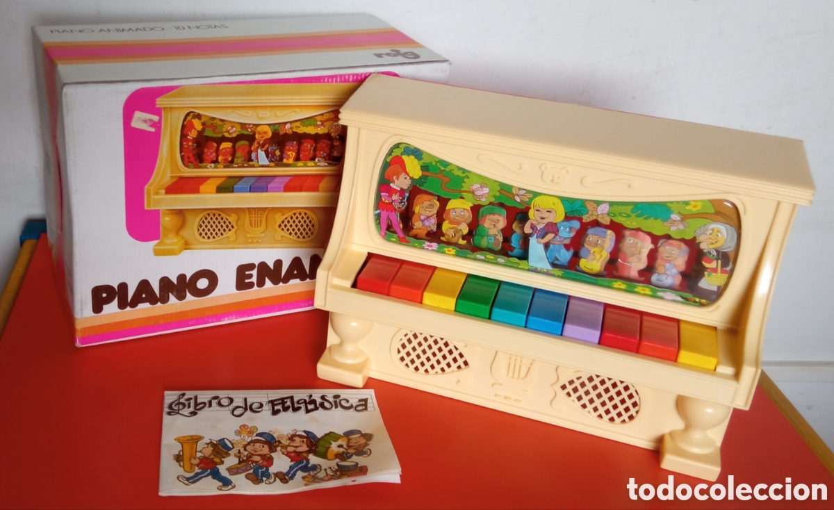 Juguetes antiguos: PIANO ENANITOS 10 NOTAS.REIG 80'S.NUEVO EN CAJA.