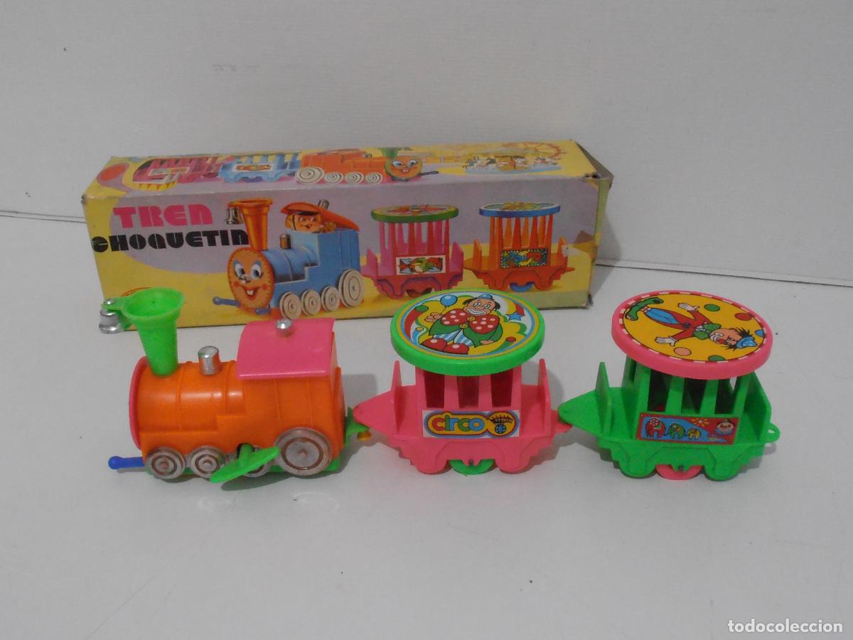 Juguetes antiguos: TREN CHOQUETIN BERNABEU GISBERT, REF 413, CAJA ORIGINAL, MADE IN SPAIN