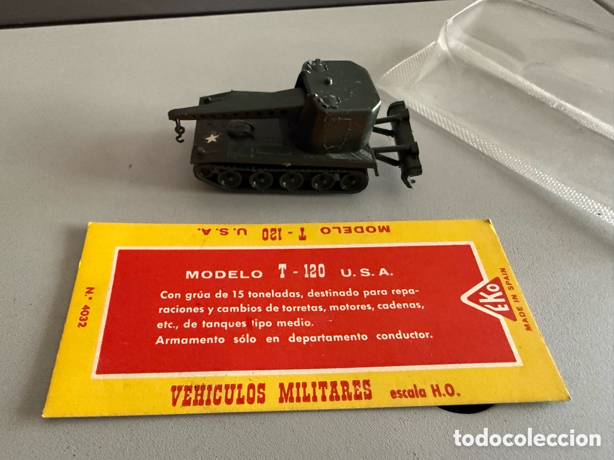 Juguetes antiguos: EKO. Veh&iacute;culos Militares. Modelo T-120 USA. N 4032. En Bl&iacute;ster