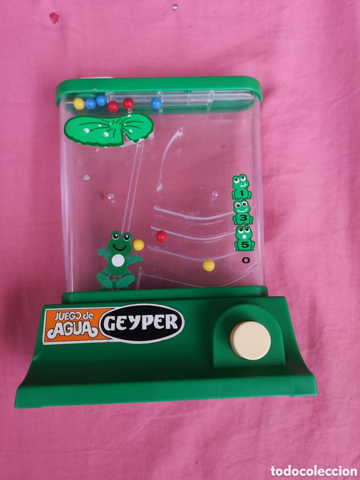 Juguetes antiguos: Geyper. Juego de agua Rana. Ref 724 (SIN LA CAJA). SIN USAR. BIEN. Geyper a&ntilde;os 80.