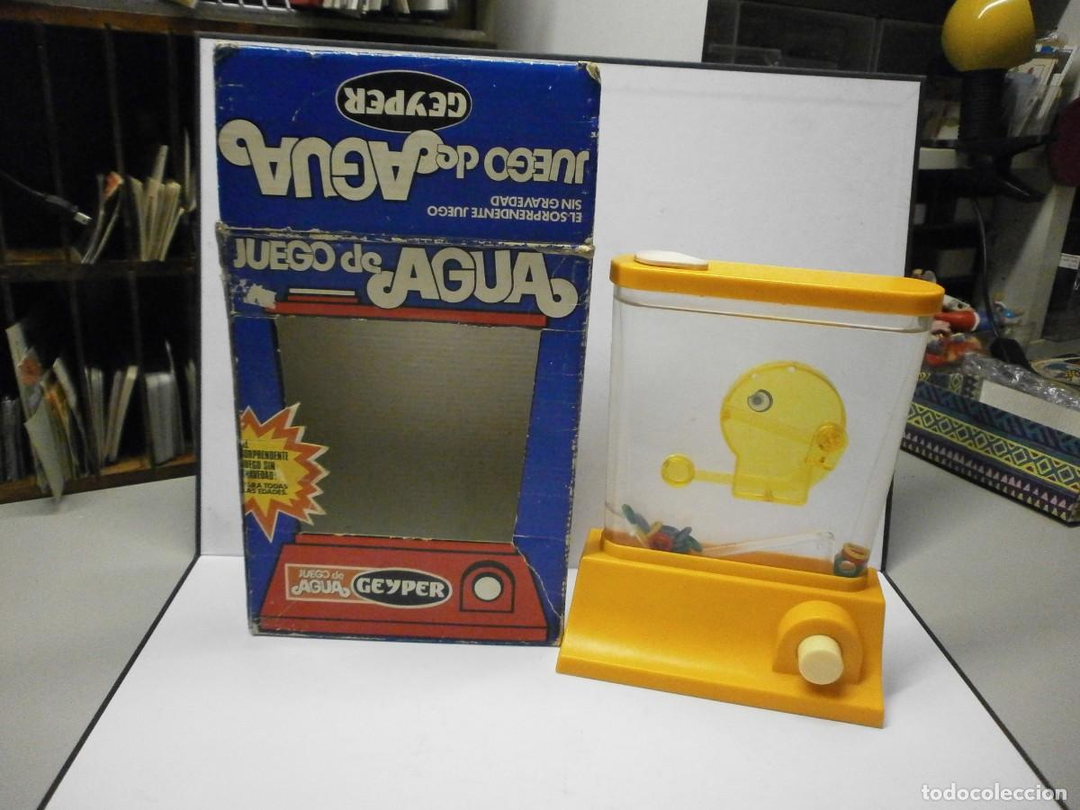 Juguetes antiguos: juego de agua geyper come cocos en caja