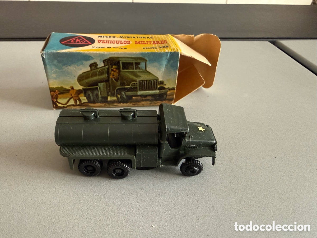 Juguetes antiguos: EKO. Cami&oacute;n Cisterna GMC M-50 USA. escala 1:88