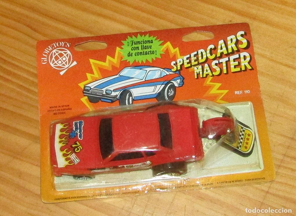 Juguetes antiguos: SPEEDCARS MASTER DE GLOBETOYS - NUEVO Y EN SU BLISTER ORIGINAL - A&Ntilde;OS 70/80 - COLOR ROJO