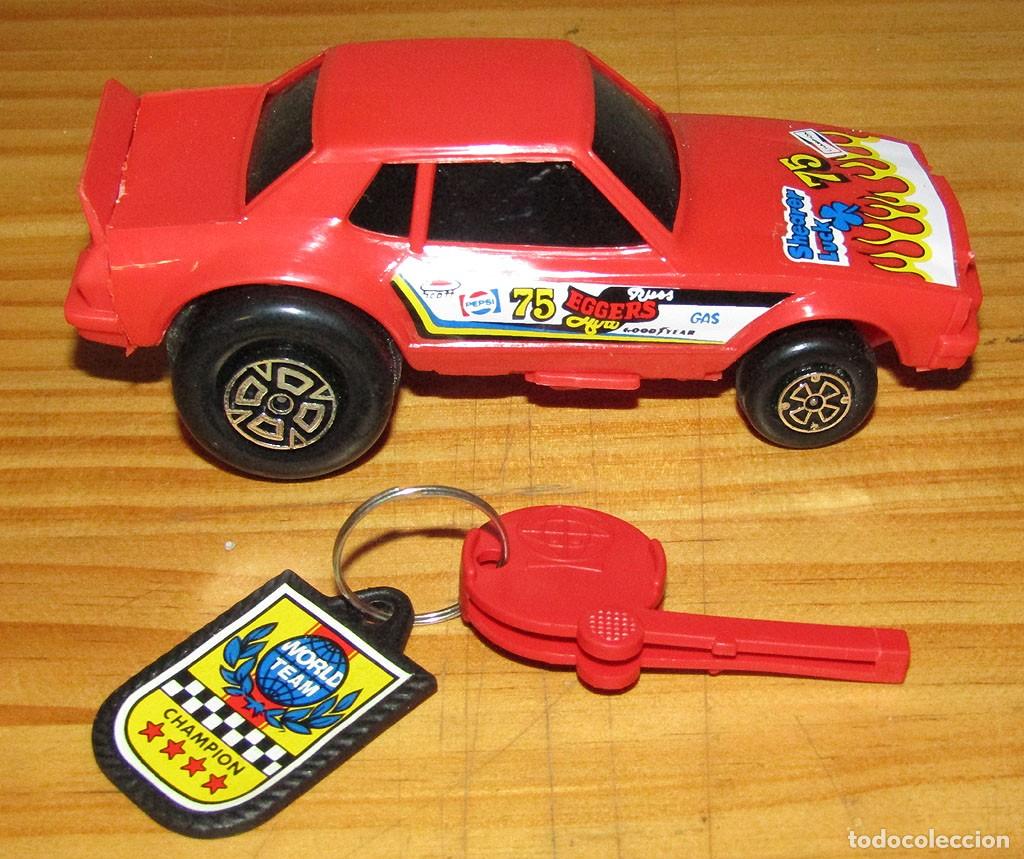 Juguetes antiguos: SPEEDCARS MASTER DE GLOBETOYS - A&Ntilde;OS 70/80 - COLOR ROJO - CON LLAVE - FUNCIONANDO