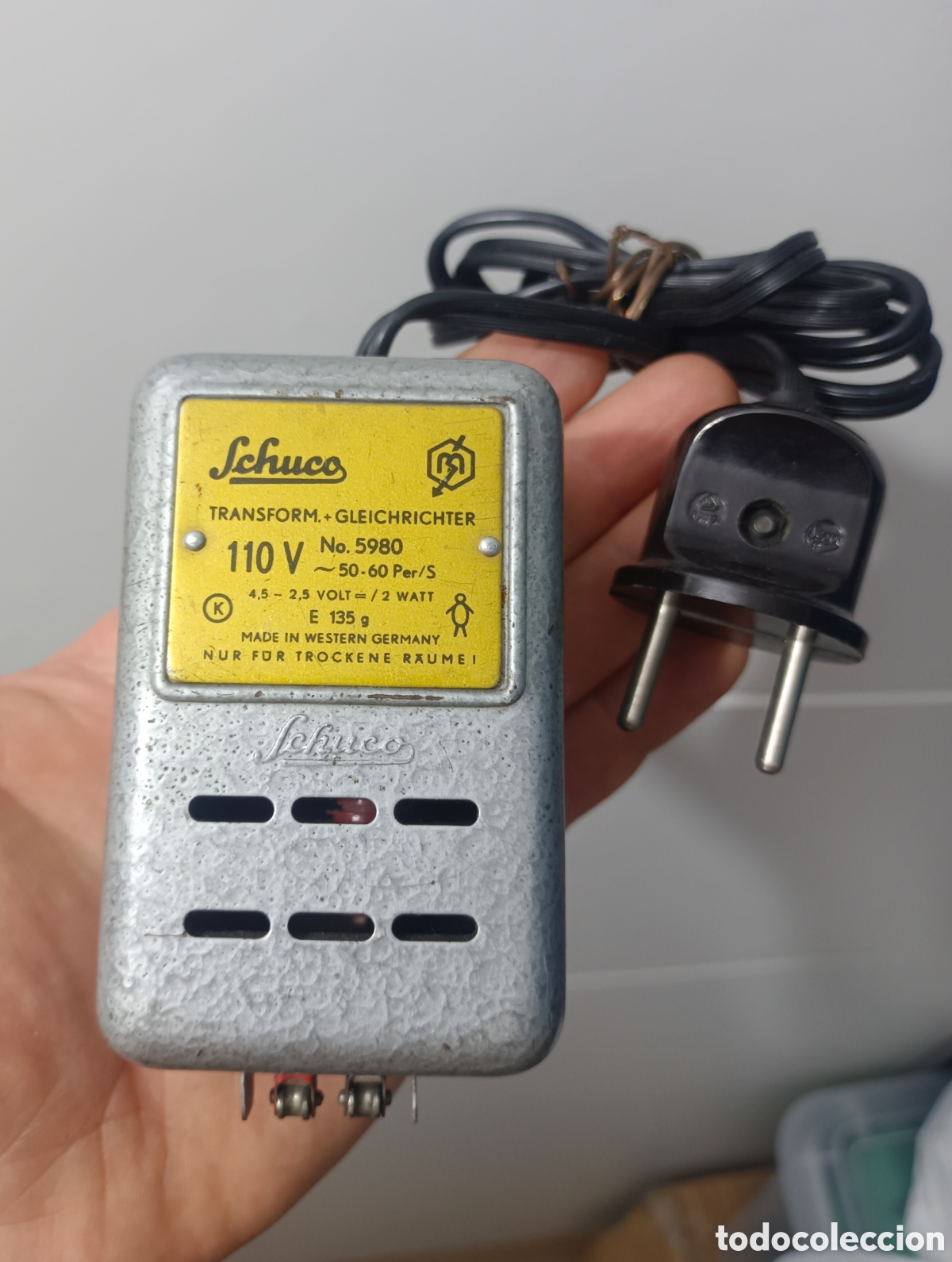 Juguetes antiguos: Antiguo y raro transformador juguetes shuco 110v made in western germany