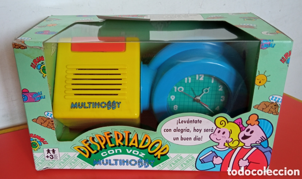 Juguetes antiguos: RELOJ DESPERTADOR CON VOZ MULTIHOBBY.FEBER 1990.NUEVO EN CAJA.