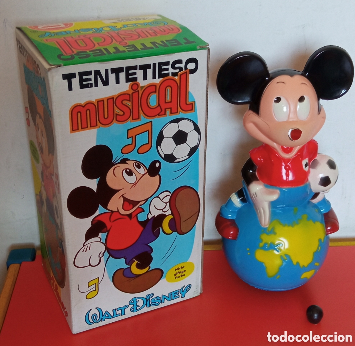 Juguetes antiguos: TENTETIESO MUSICAL MICKEY.PSE SANTA ELENA 80'S.SIN USO,EN CAJA.CON FALLO.