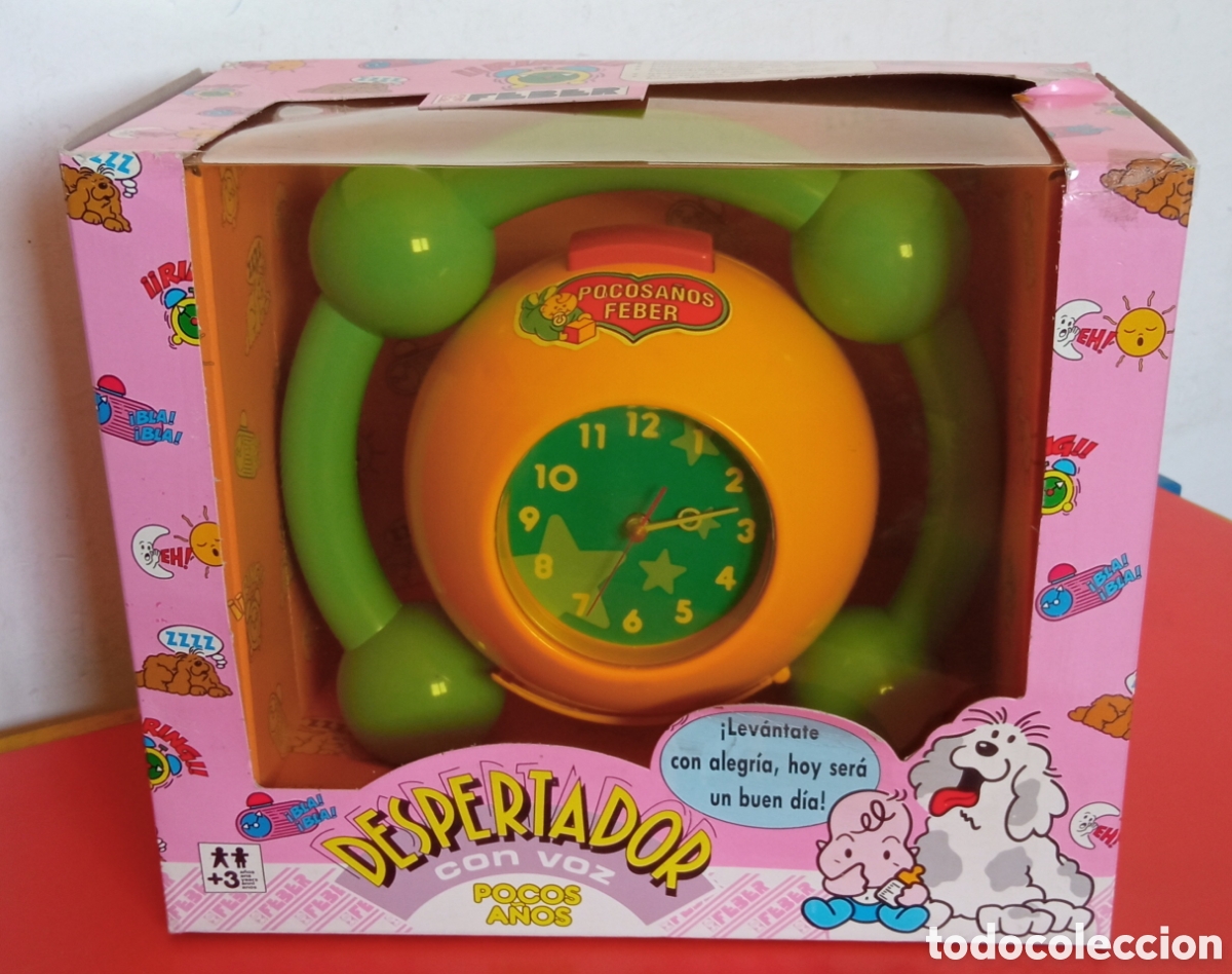 Juguetes antiguos: RELOJ DESPERTADOR CON VOZ POCOS A&Ntilde;OS FEBER 1990.SIN USO,EN CAJA.CON FALLO.