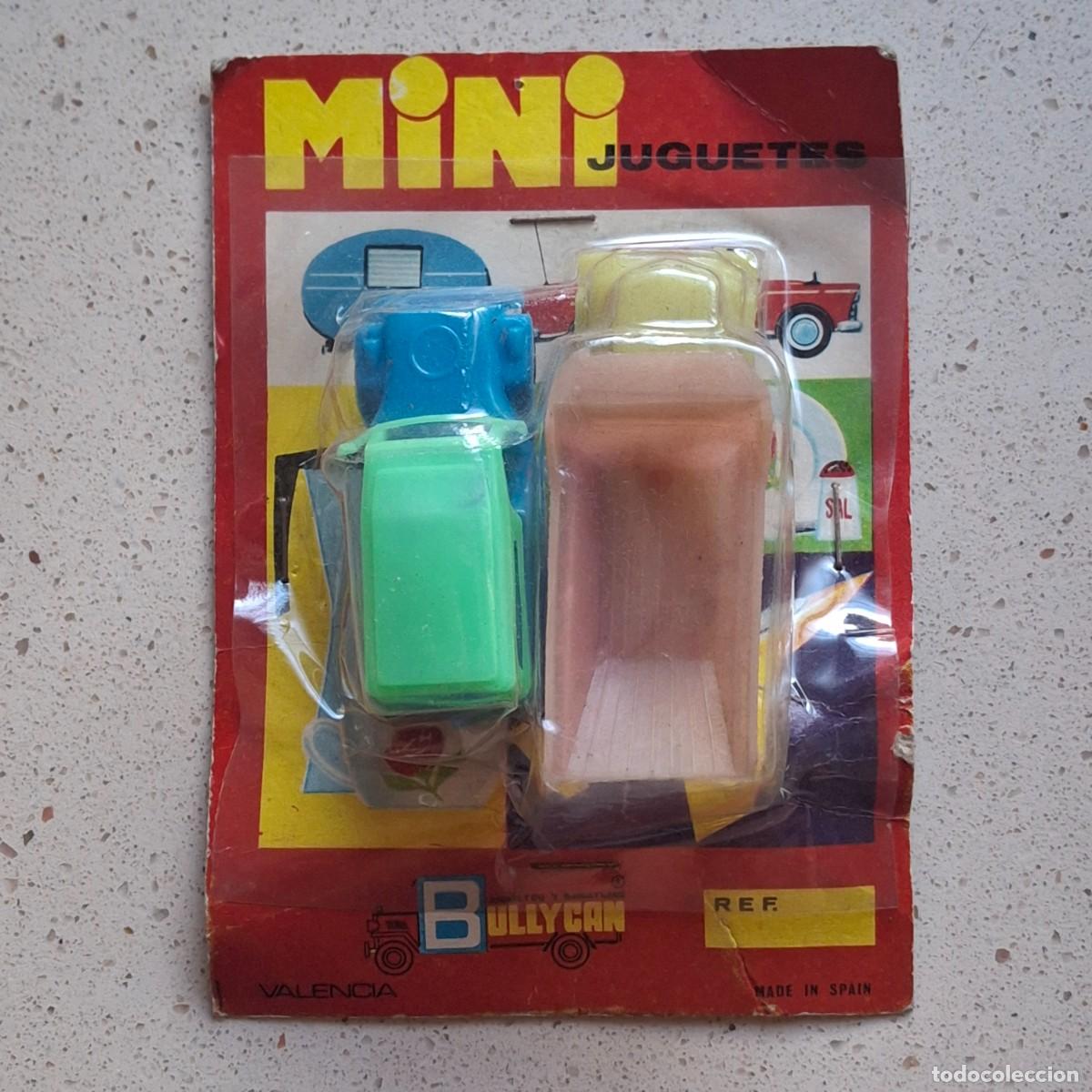 Juguetes antiguos: BULLYCAN VALENCIA MINI JUGUETES - BLISTER ANTIGUO TIPO KIOSKO A&Ntilde;OS 70 - CAMION JEEP