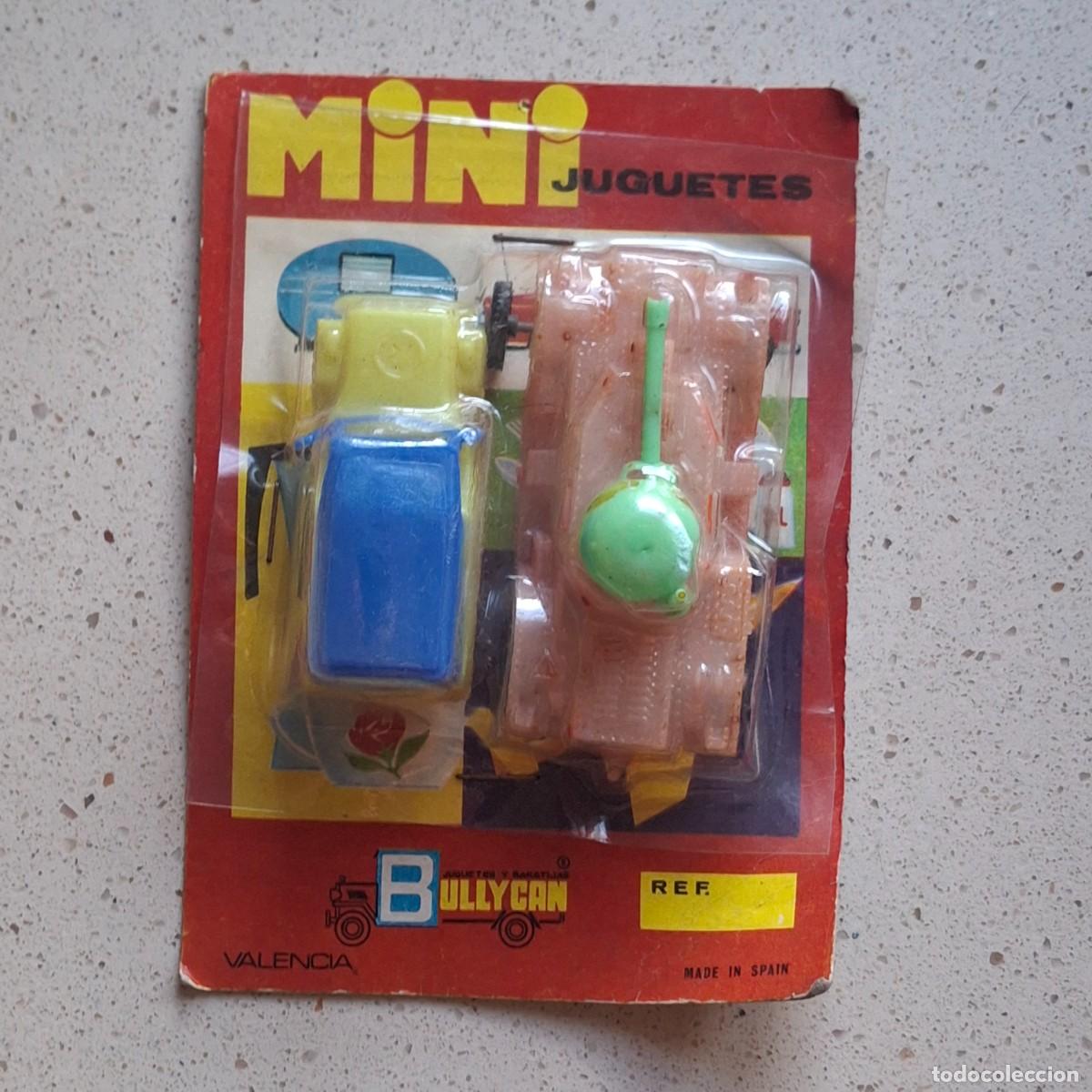 Juguetes antiguos: BULLYCAN VALENCIA MINI JUGUETES - BLISTER ANTIGUO TIPO KIOSKO A&Ntilde;OS 70 - TANQUE + JEEP