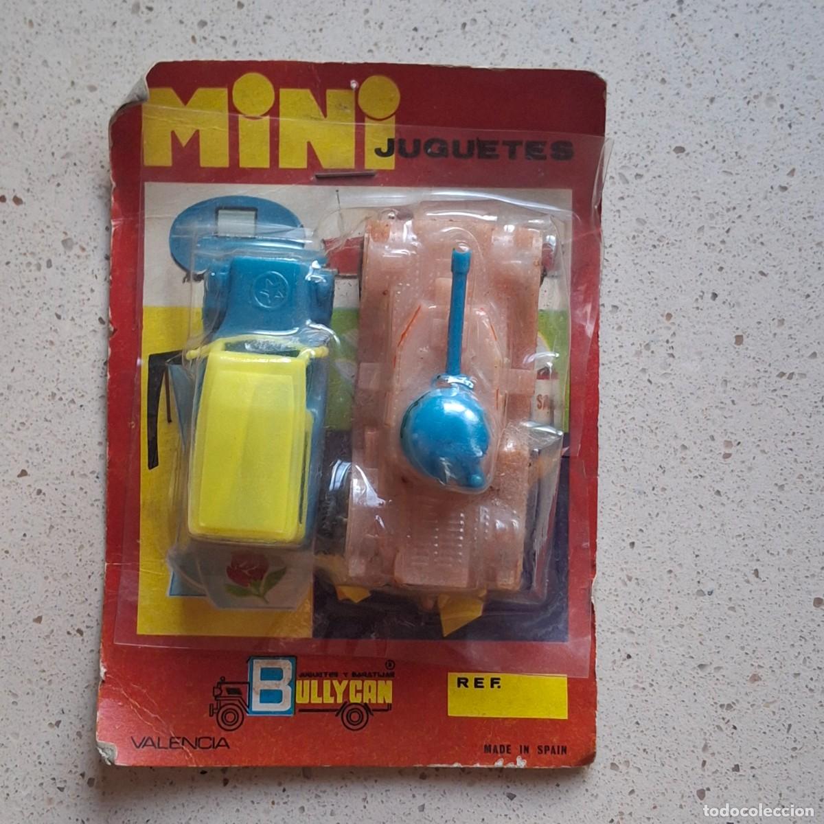 Juguetes antiguos: BULLYCAN VALENCIA MINI JUGUETES - BLISTER ANTIGUO TIPO KIOSKO A&Ntilde;OS 70 - TANQUE + JEEP