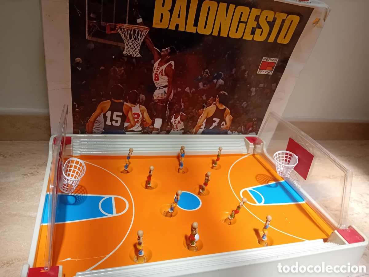 Juguetes antiguos: Antiguo juego baloncesto Perma Reexsa completo y en su caja