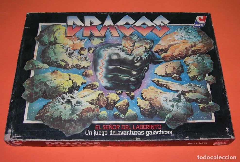 Juguetes antiguos: JUEGO DE MESA DRACOS - EL SE&Ntilde;OR DEL LABERINTO - ORIGINAL CEFA A&Ntilde;OS 80 - COMPLETO Y SIN USO -