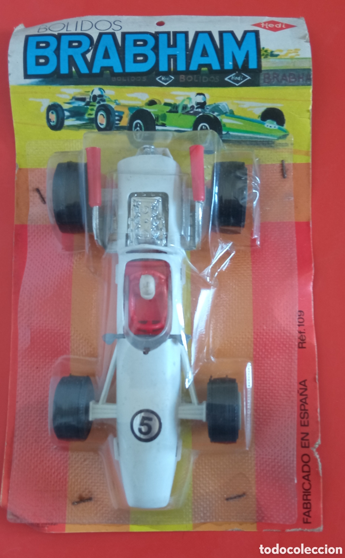 Juguetes antiguos: COCHE B&Oacute;LIDO BRABHAM.HEDI 70'S.BLISTER SIN ABRIR.