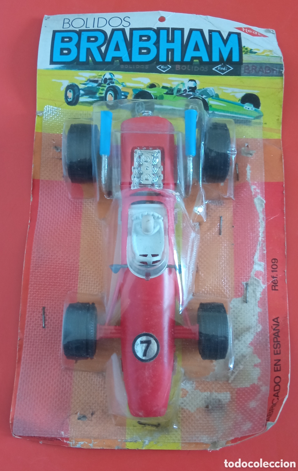 Juguetes antiguos: COCHE B&Oacute;LIDO BRABHAM.HEDI 70'S.BLISTER SIN ABRIR.