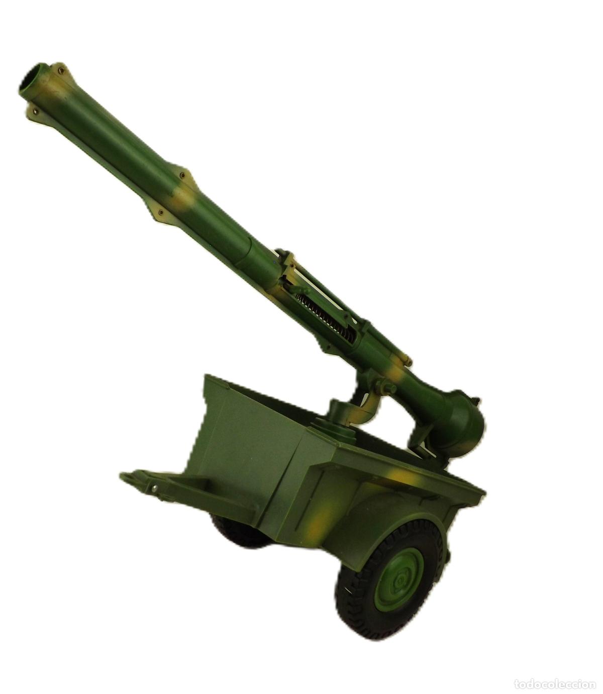 Juguetes antiguos: Molto Ca&ntilde;&oacute;n y remolque para el Jeep Militar a&ntilde;os 80/90