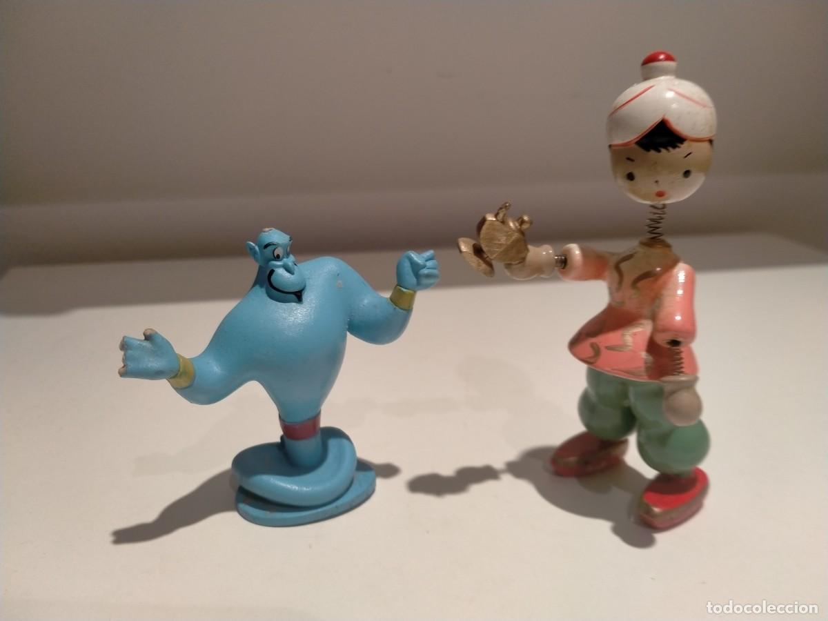 Juguetes antiguos: Figura Aladino de Goula + Genio de Disney