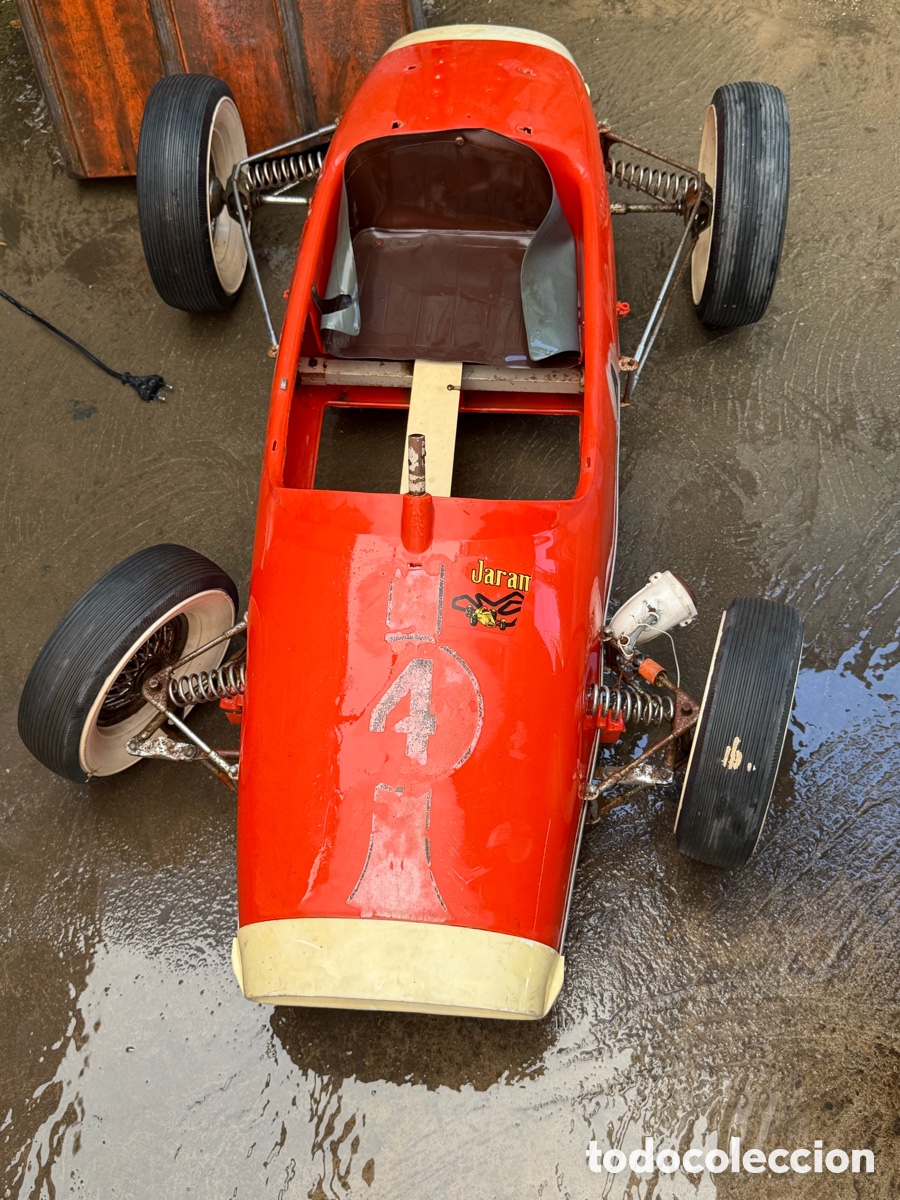 Juguetes antiguos: Antiguo LOTUS FORMULA 1 JARAMA a Pedales de la Manufactura Ibense COLOMA Y PASTOR - A&ntilde;o 1960s.