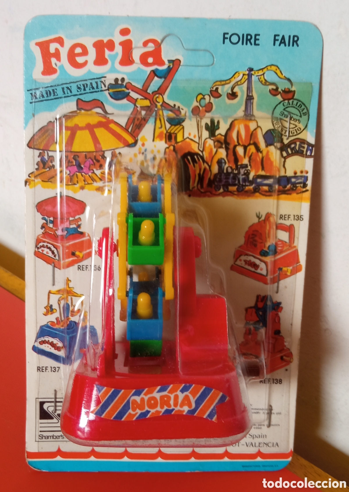 Juguetes antiguos: NORIA A CUERDA RESORTE.SERIE FERIA SHAMBERS 80'S SHAMBER'S.BLISTER SIN ABRIR.